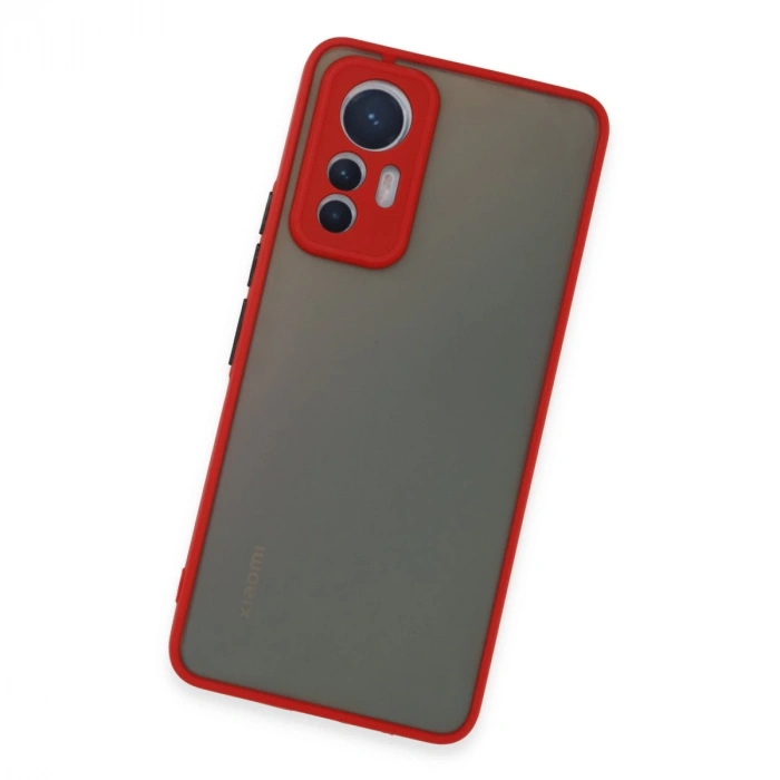 Xiaomi Mi 12 Lite Kılıf Montreal Silikon Kapak - Kırmızı