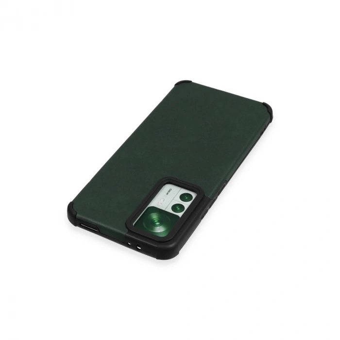 Xiaomi Mi 12t Kılıf Loop Deri Silikon - Yeşil
