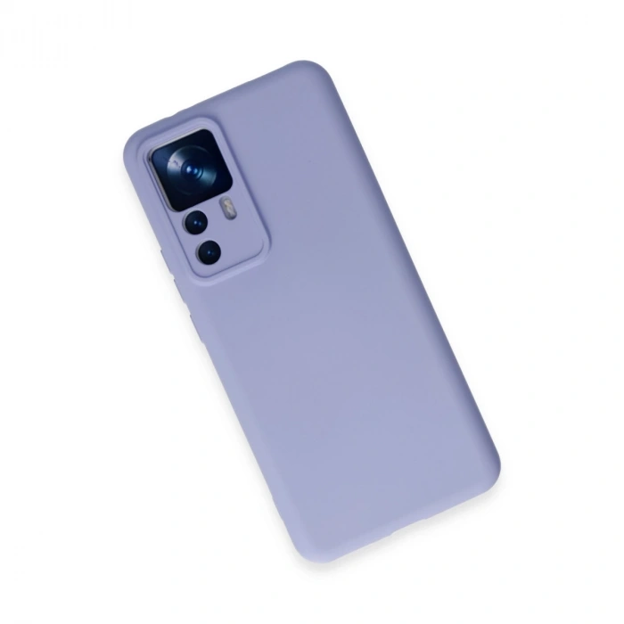 Xiaomi Mi 12t Pro Kılıf Nano İçi Kadife Silikon - Lila
