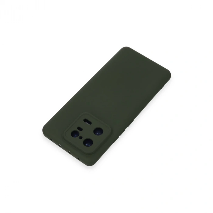 Xiaomi Mi 13 Pro Kılıf Nano İçi Kadife Silikon - Koyu Yeşil