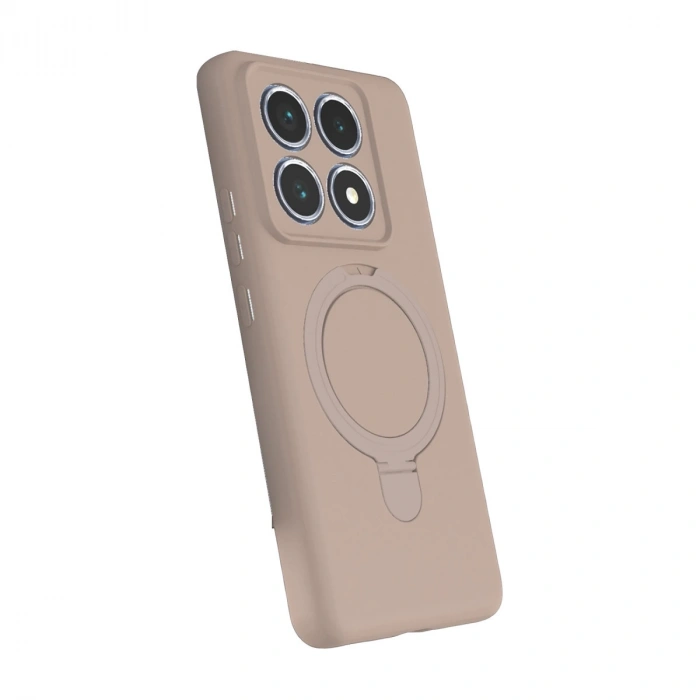 Xiaomi Mi 14t Pro Regal Magsafe Standlı Kapak - Çöl Titanyum