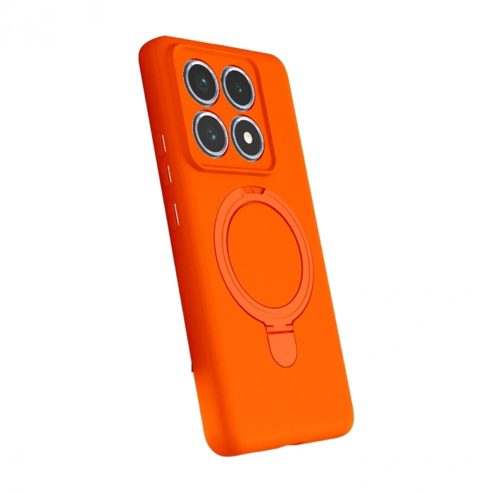 Xiaomi Mi 14t Pro Regal Magsafe Standlı Kapak - Turuncu