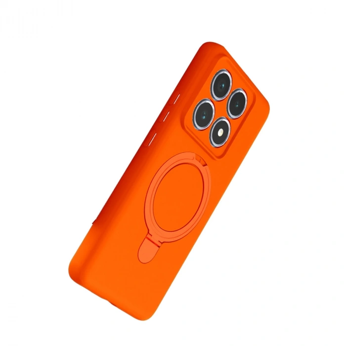 Xiaomi Mi 14t Pro Regal Magsafe Standlı Kapak - Turuncu