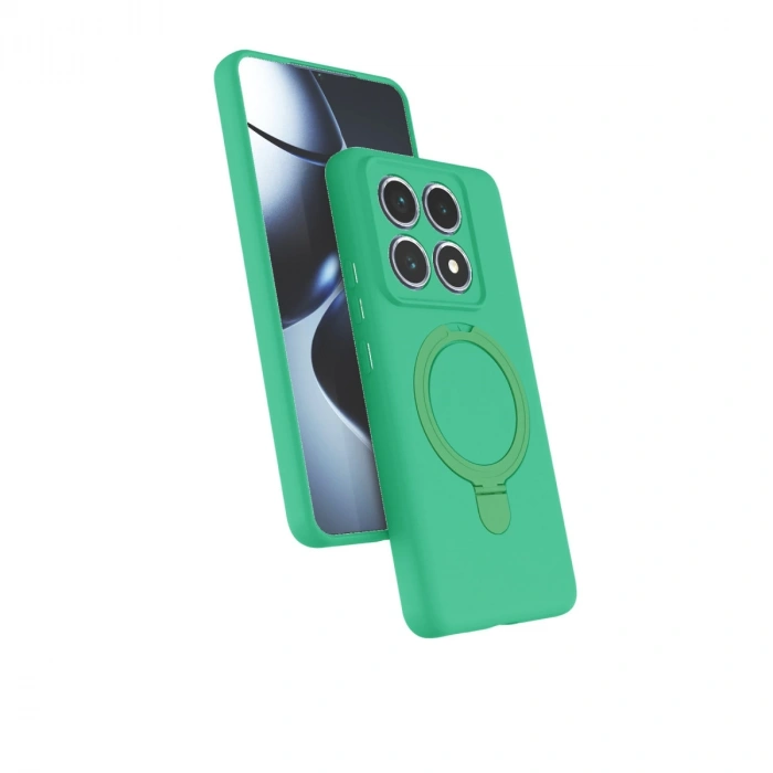 Xiaomi Mi 14t Pro Regal Magsafe Standlı Kapak - Yeşil