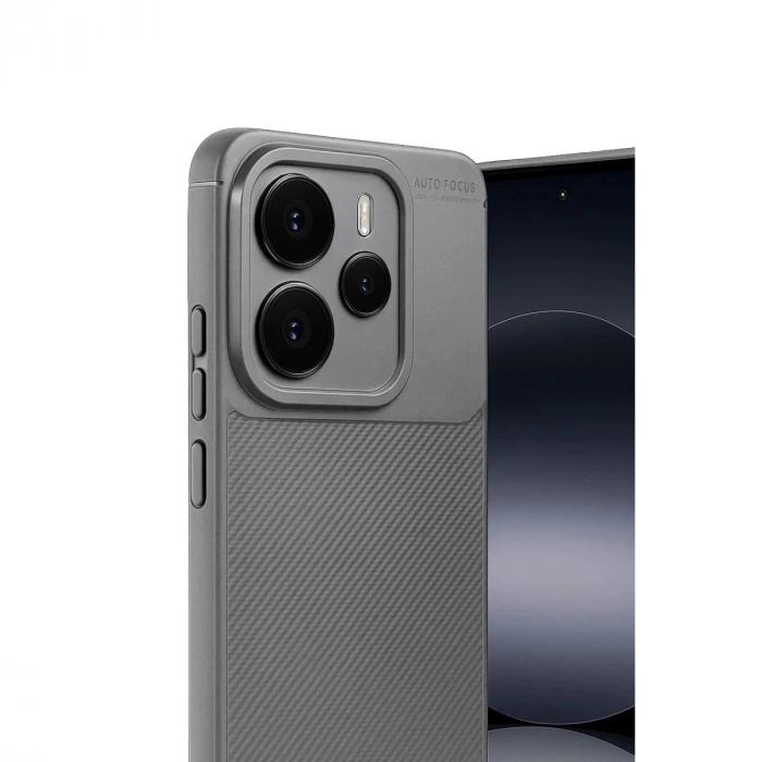 Xiaomi Note 14 5g Auto Focus Karbon Kapak - Gri