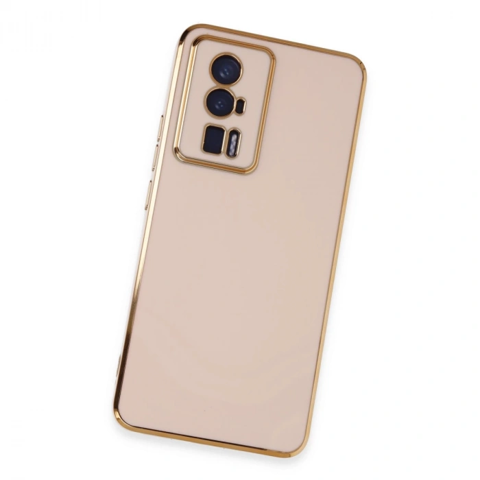 Xiaomi Poco F5 Pro Kılıf Volet Silikon - Pembe