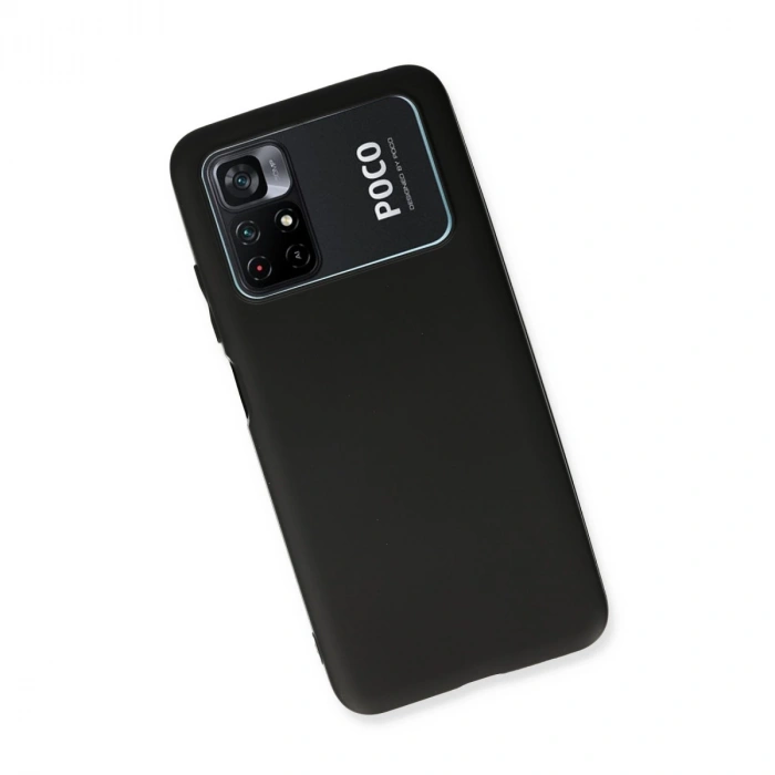 Xiaomi Poco M4 Pro 4g Kılıf First Silikon - Siyah