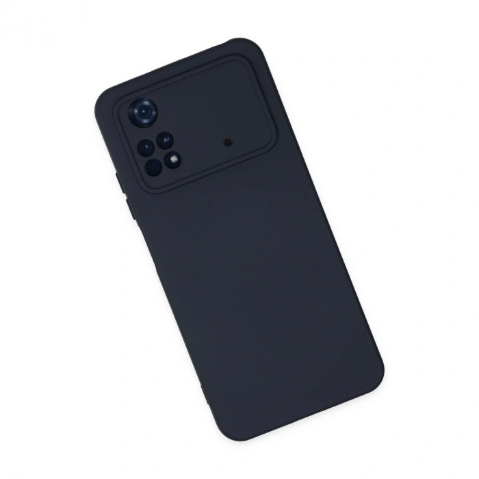 Xiaomi Poco M4 Pro 4g Kılıf Nano İçi Kadife Silikon - Lacivert