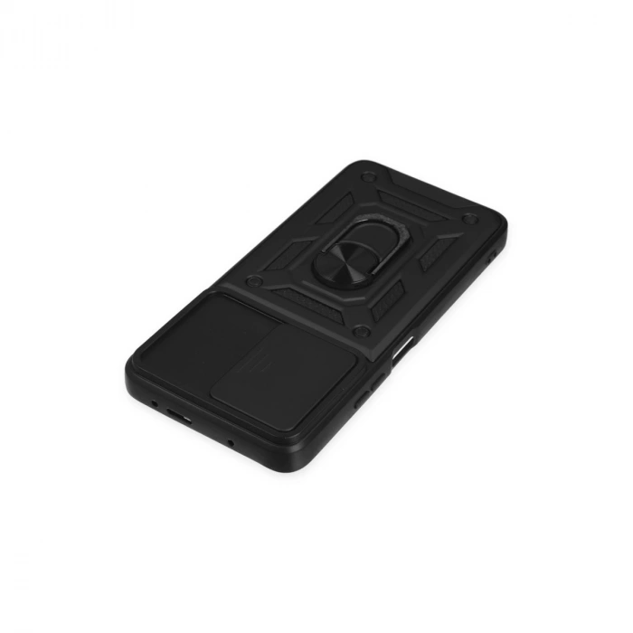 Xiaomi Poco X3 Gt Kılıf Pars Lens Yüzüklü Silikon - Siyah