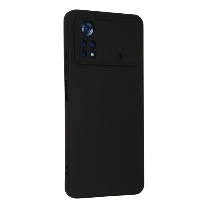 Xiaomi Poco X4 Pro 5g Kılıf Nano İçi Kadife Silikon - Siyah