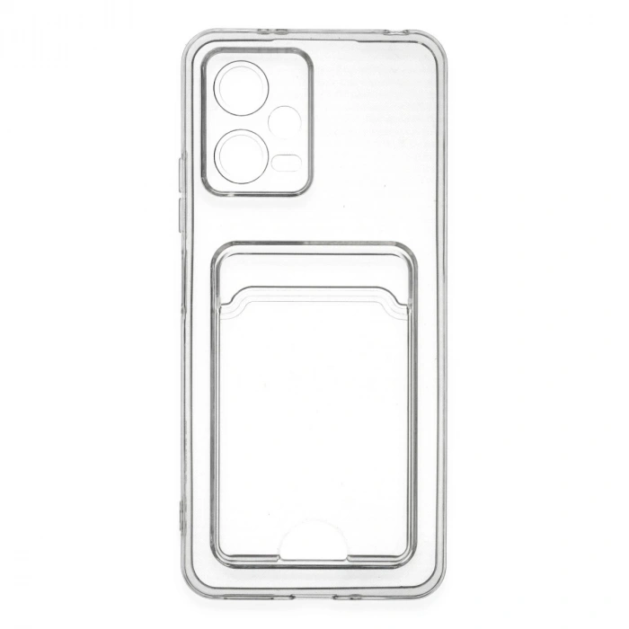 Xiaomi Poco X5 5g Kılıf Kart Şeffaf Silikon - Şeffaf