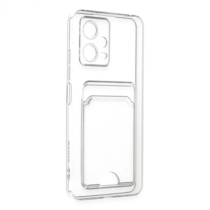 Xiaomi Poco X5 5g Kılıf Kart Şeffaf Silikon - Şeffaf