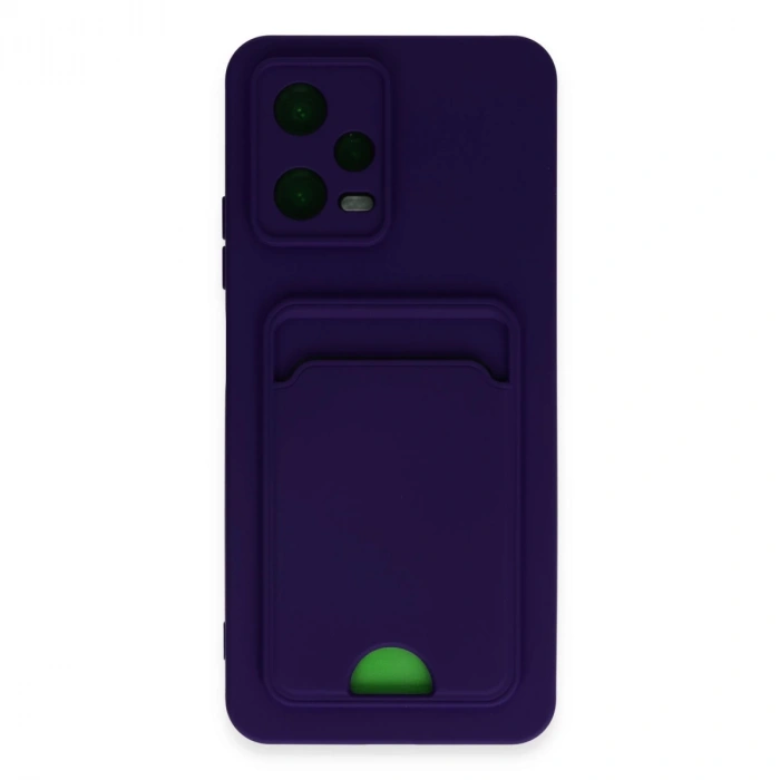 Xiaomi Poco X5 5g Kılıf Kelvin Kartvizitli Silikon - Derin Mor