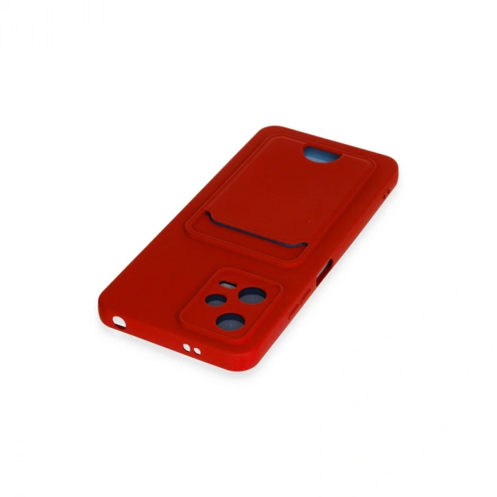 Xiaomi Poco X5 5g Kılıf Kelvin Kartvizitli Silikon - Kırmızı