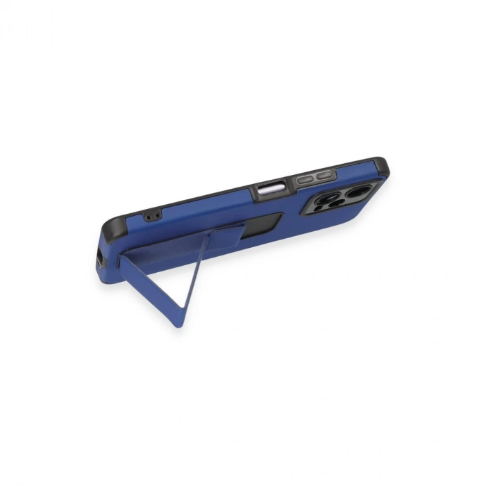 Xiaomi Poco X5 5g Kılıf Mega Standlı Silikon - Mavi