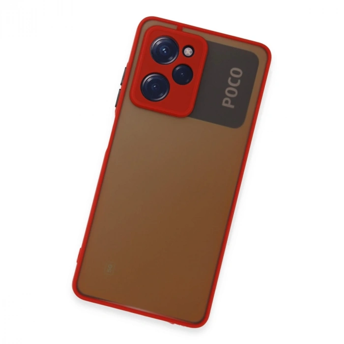 Xiaomi Poco X5 Pro 5g Kılıf Montreal Silikon Kapak - Kırmızı