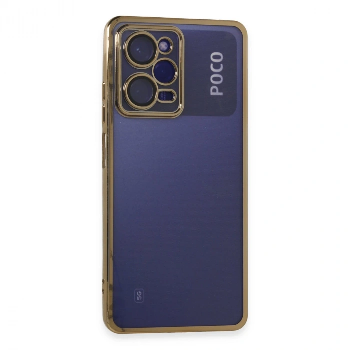 Xiaomi Poco X5 Pro 5g Kılıf Razer Lensli Silikon - Gold