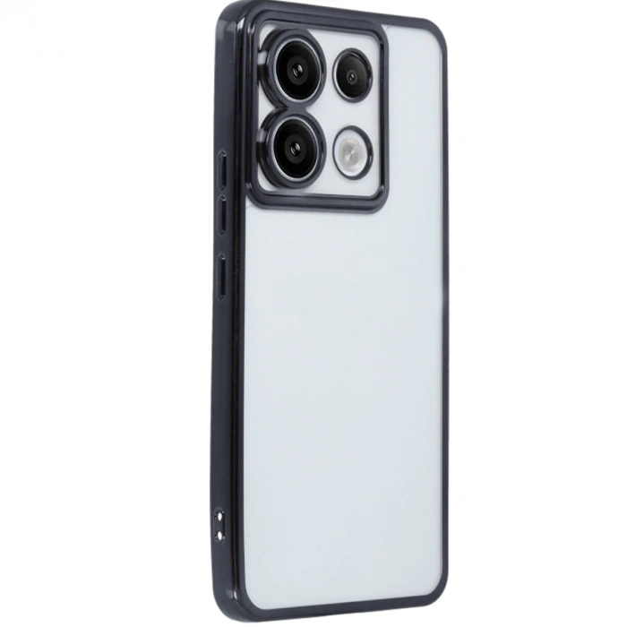 Xiaomi Poco X6 Kılıf Razer Lensli Silikon - Siyah