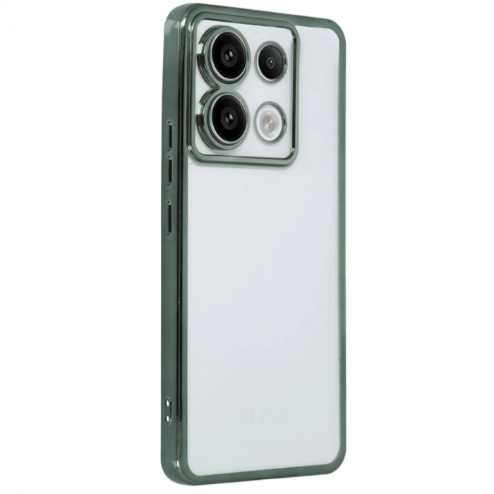 Xiaomi Poco X6 Kılıf Razer Lensli Silikon - Yeşil