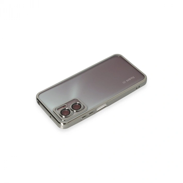 Xiaomi Redmi 10 5g Kılıf Razer Lensli Silikon - Gümüş