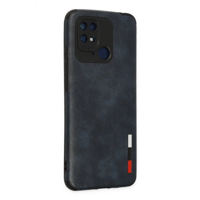 Xiaomi Redmi 10c Kılıf Loop Deri Silikon - Lacivert