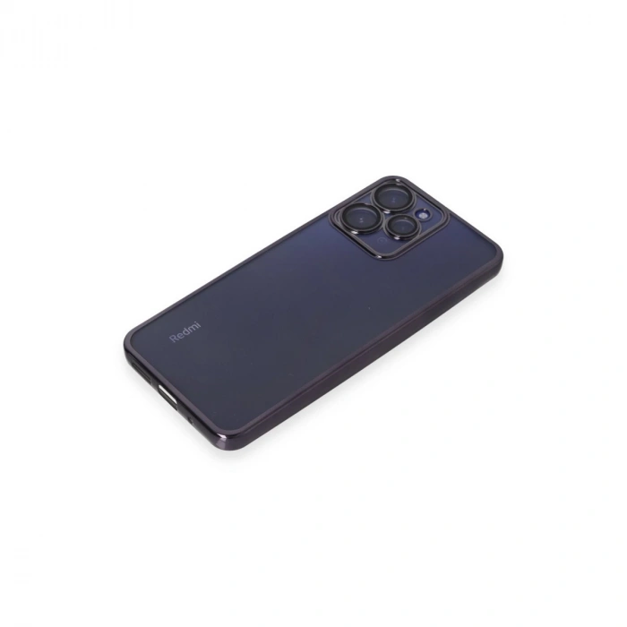 Xiaomi Redmi 12 Kılıf Razer Lensli Silikon - Mor