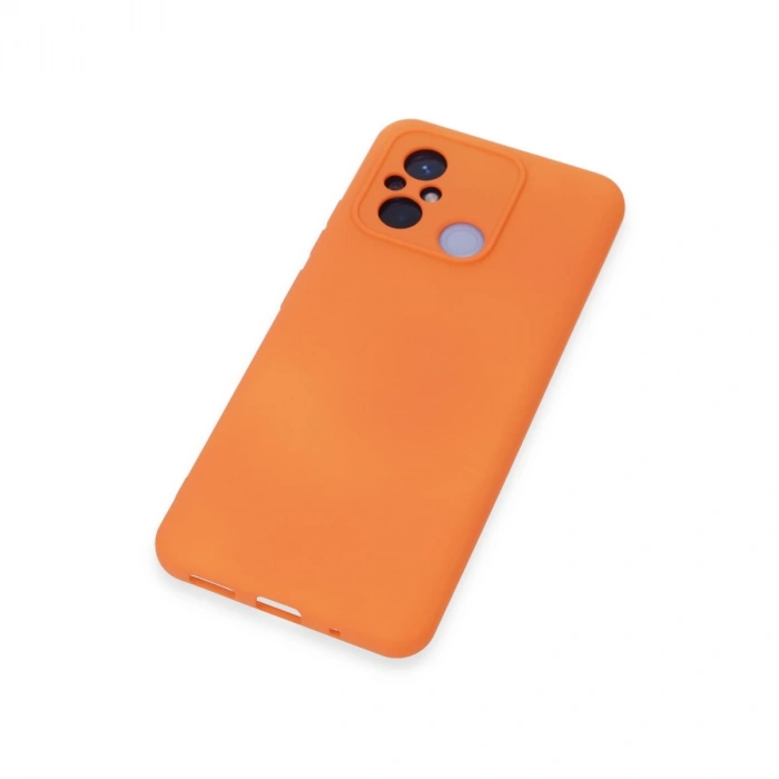 Xiaomi Redmi 12c Kılıf Nano İçi Kadife Silikon - Turuncu