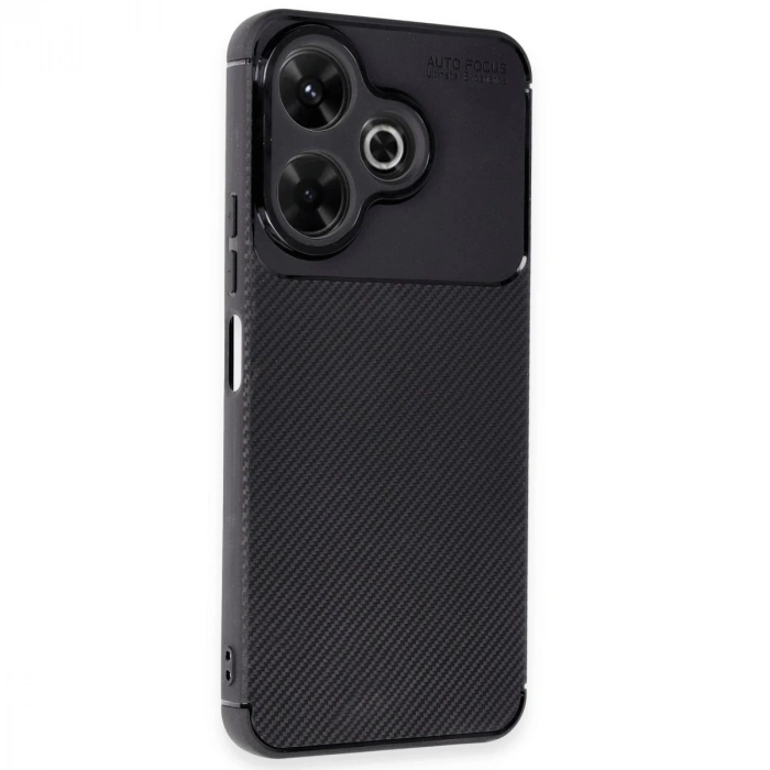 Xiaomi Redmi 13 4g Kılıf Auto Focus Karbon Kapak - Siyah