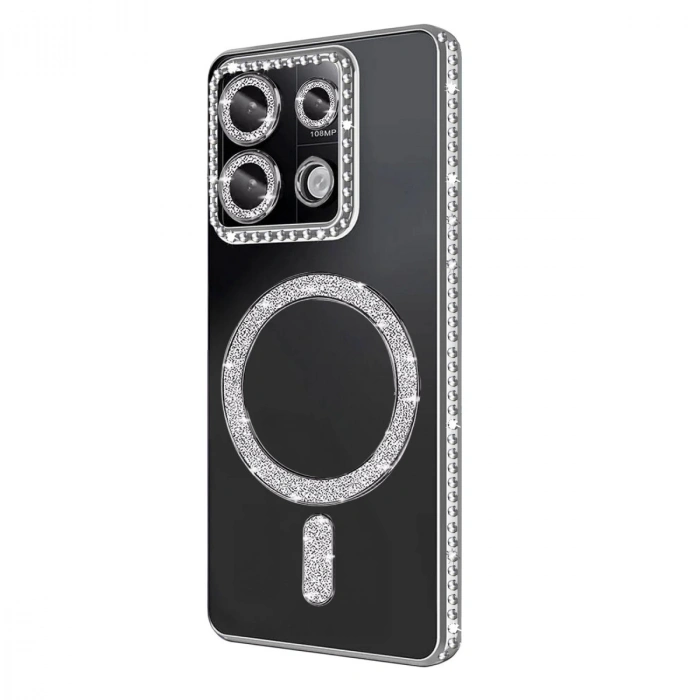 Xiaomi Redmi 13c Joke Simli Magneticsafe Kılıf - Gümüş