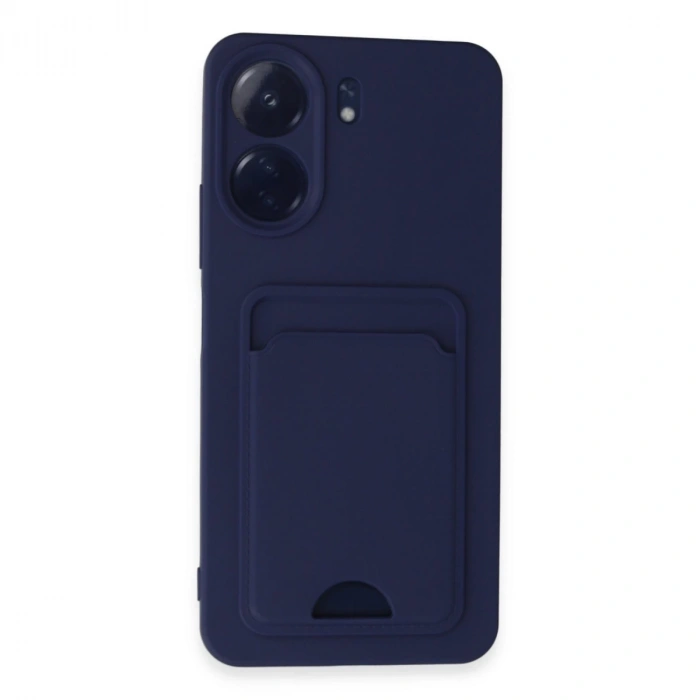 Xiaomi Redmi 13c Kılıf Kelvin Kartvizitli Silikon - Lacivert