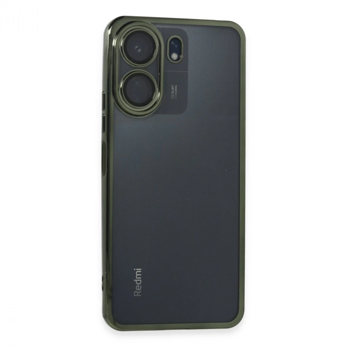 Xiaomi Redmi 13c Kılıf Razer Lensli Silikon - Yeşil