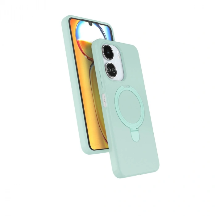 Xiaomi Redmi 13c Regal Magsafe Standlı Kapak - Su Yeşili