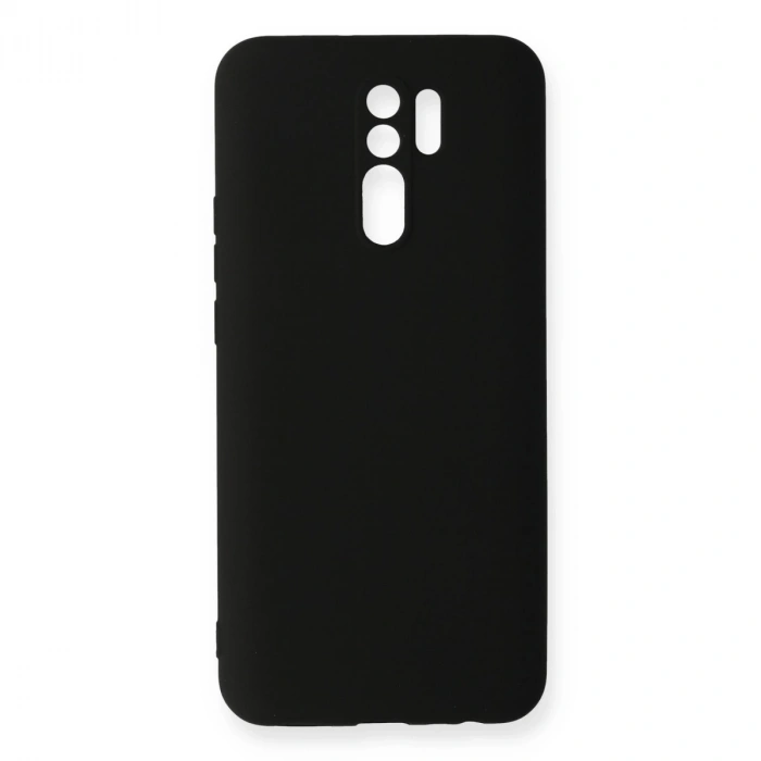 Xiaomi Redmi 9 Kılıf Nano İçi Kadife Silikon - Siyah