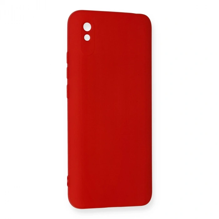 Xiaomi Redmi 9a Kılıf Nano İçi Kadife Silikon - Kırmızı