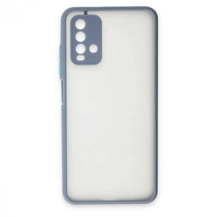 Xiaomi Redmi 9t Kılıf Montreal Silikon Kapak - Gri