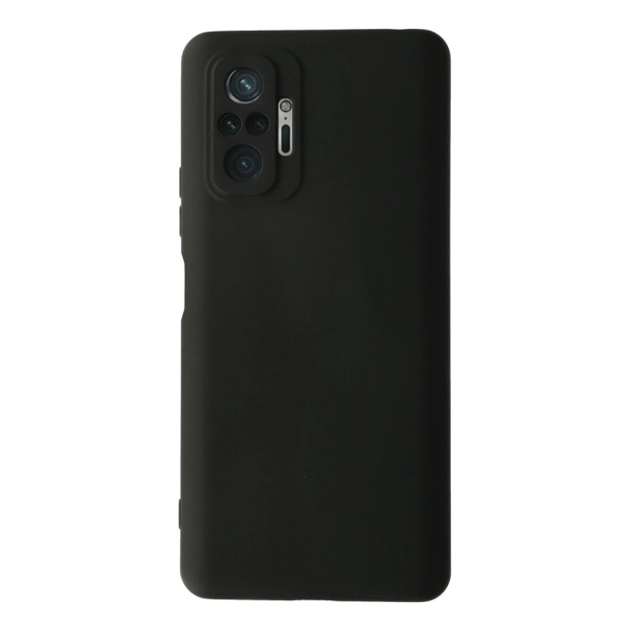 Xiaomi Redmi Note 10 Pro Kılıf Nano İçi Kadife Silikon - Siyah