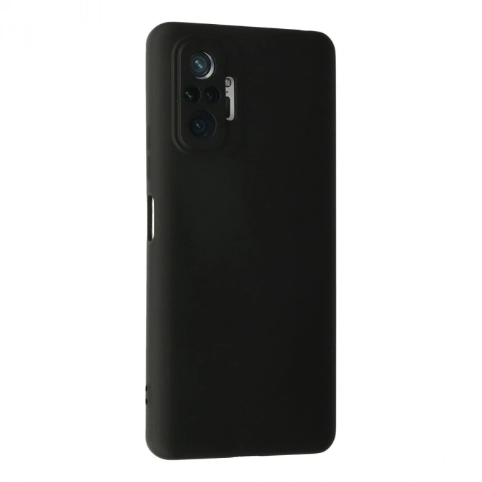 Xiaomi Redmi Note 10 Pro Kılıf Nano İçi Kadife Silikon - Siyah