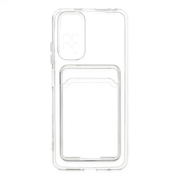 Xiaomi Redmi Note 11 Kılıf Kart Şeffaf Silikon - Şeffaf