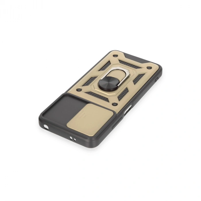 Xiaomi Redmi Note 12 4g Kılıf Pars Lens Yüzüklü Silikon - Gold