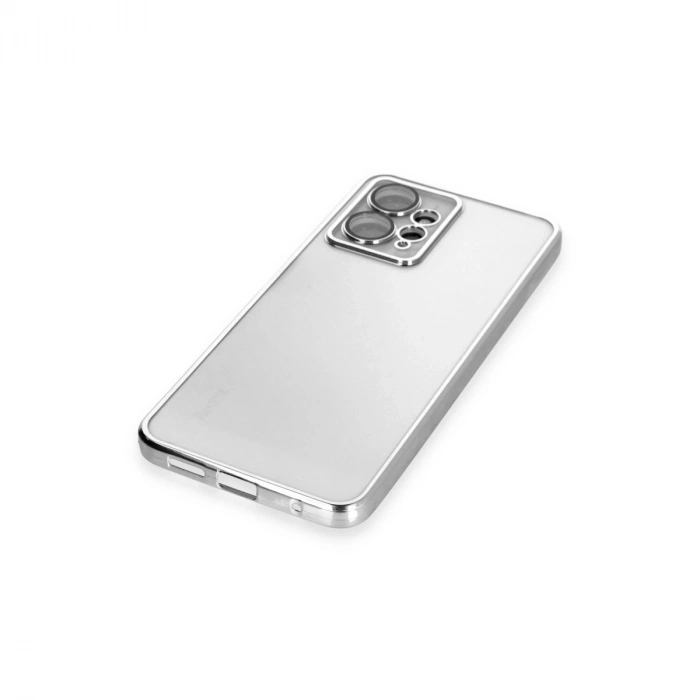 Xiaomi Redmi Note 12 4g Kılıf Razer Lensli Silikon - Gümüş