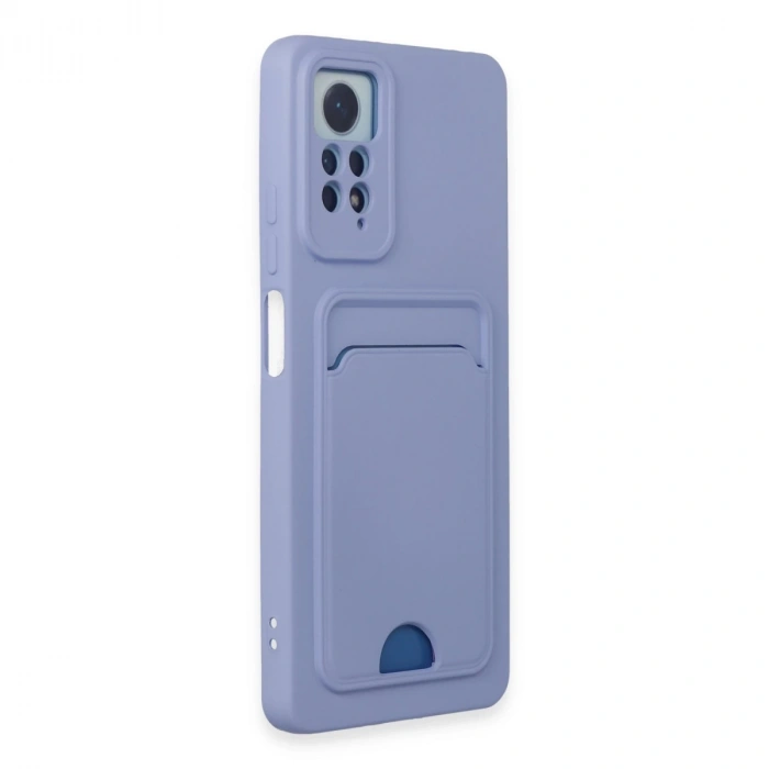 Xiaomi Redmi Note 12 Pro 4g Kılıf Kelvin Kartvizitli Silikon - Lila