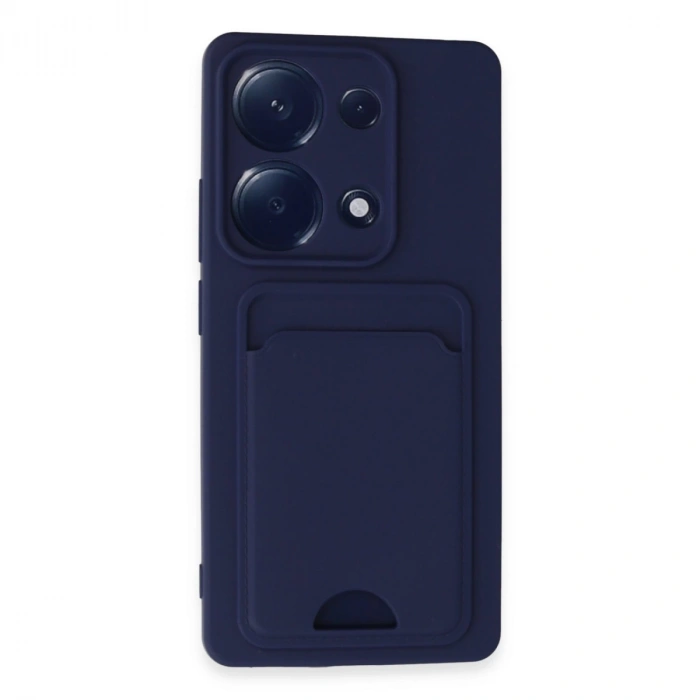 Xiaomi Redmi Note 13 Pro 4g Kılıf Kelvin Kartvizitli Silikon - Lacivert
