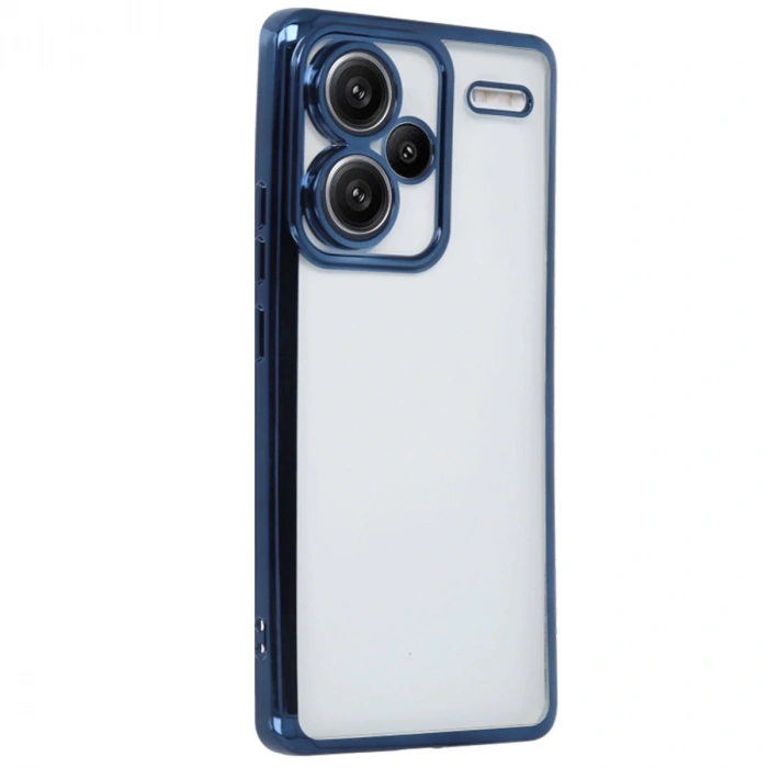 Xiaomi Redmi Note 13 Pro Plus Kılıf Razer Lensli Silikon - Lacivert