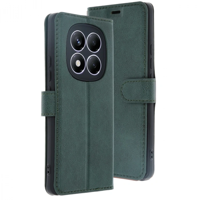 Xiaomi Redmi Note 14 Pro 4g Kılıf Trend S Plus Kapaklı Kılıf - Yeşil