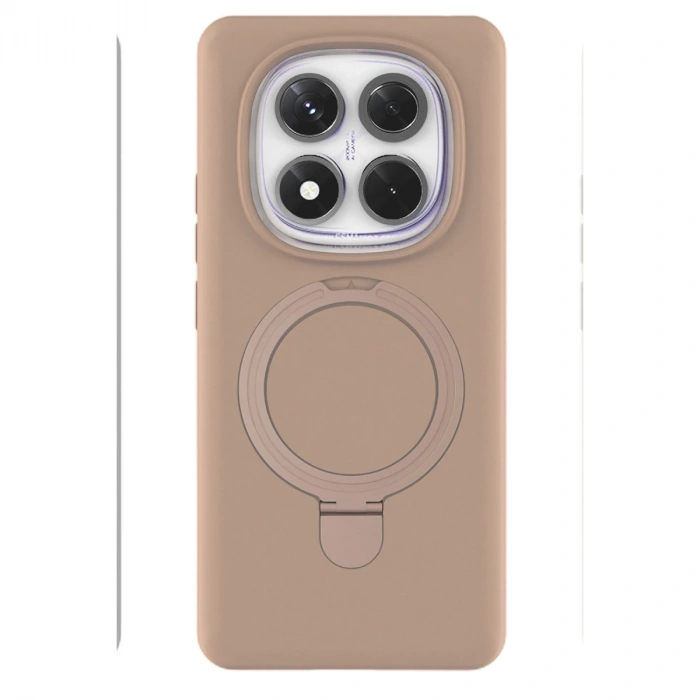 Xiaomi Redmi Note 14 Pro 4g Regal Magsafe Standlı Kapak - Çöl Titanyum