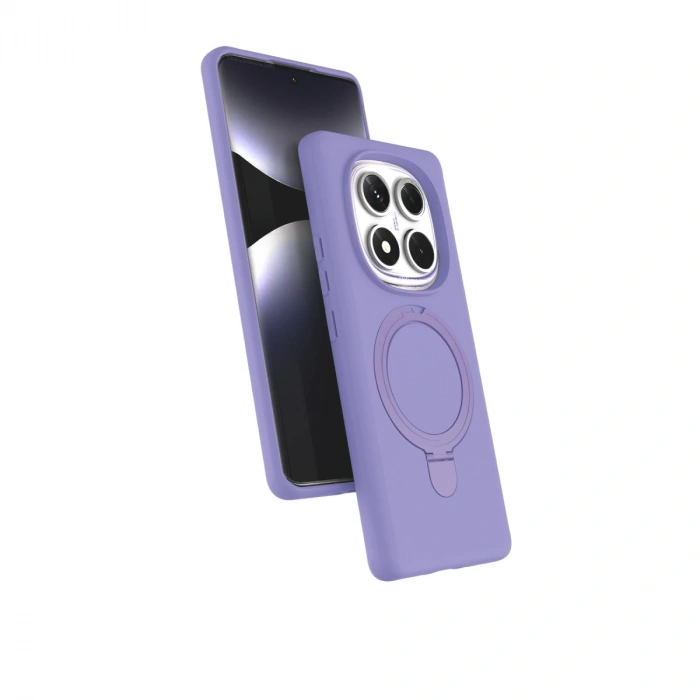 Xiaomi Redmi Note 14 Pro 4g Regal Magsafe Standlı Kapak - Lila