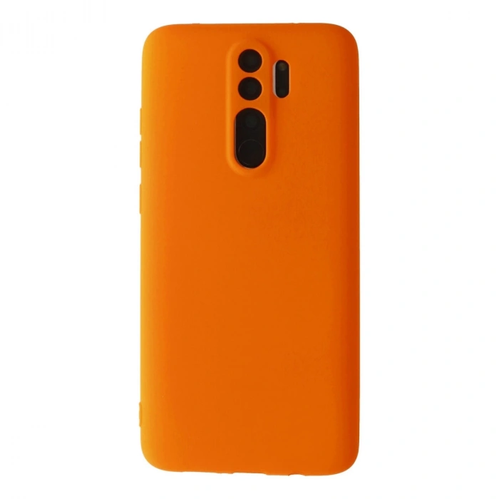 Xiaomi Redmi Note 8 Pro Kılıf First Silikon - Turuncu