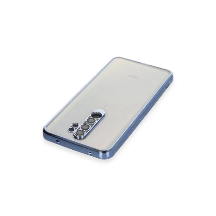 Xiaomi Redmi Note 8 Pro Kılıf Razer Lensli Silikon - Açık Mavi
