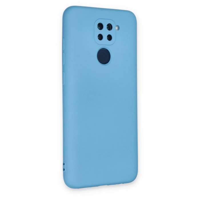 Xiaomi Redmi Note 9 Kılıf Nano İçi Kadife Silikon - Mavi