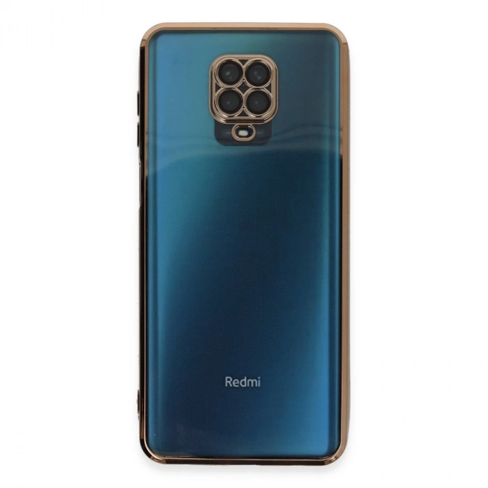 Xiaomi Redmi Note 9 Pro Kılıf Razer Lensli Silikon - Gold
